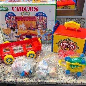 Vintage Sesame Street Circus Toy Set